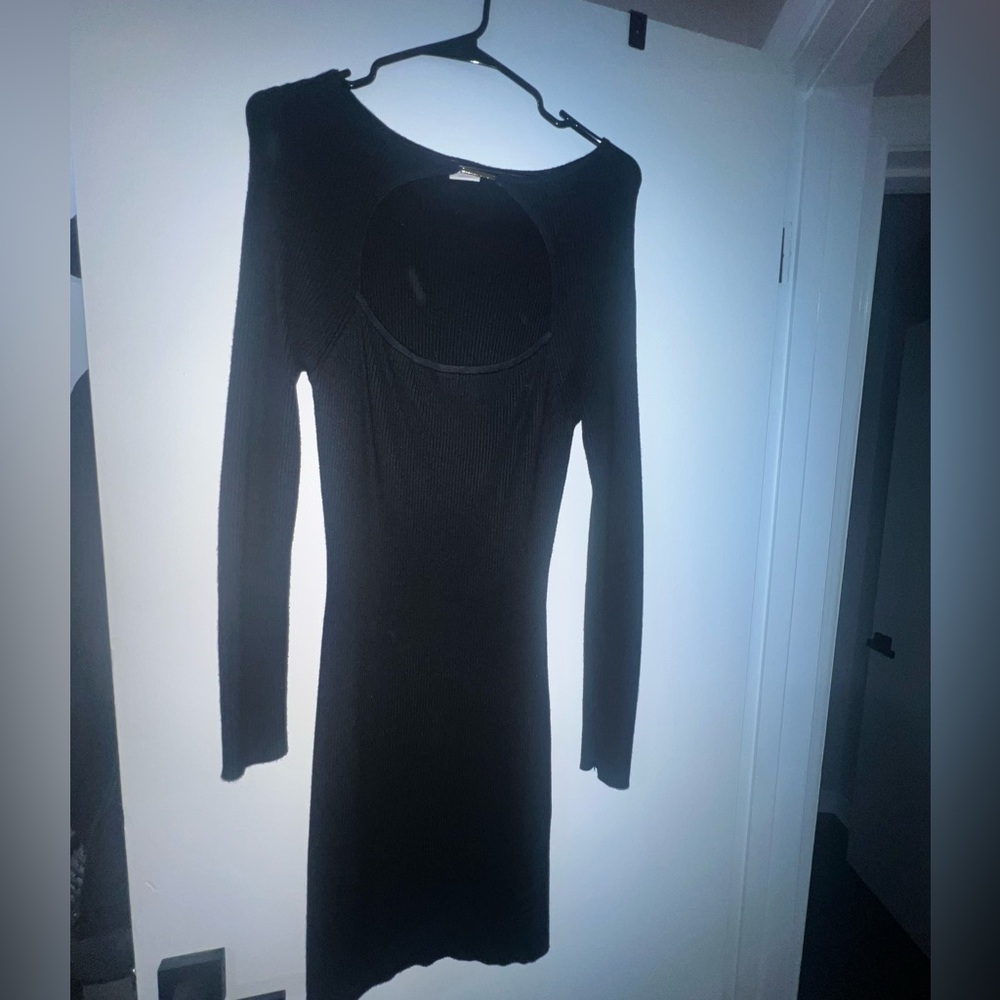 Keyhole mini sweater dress Abercrombie